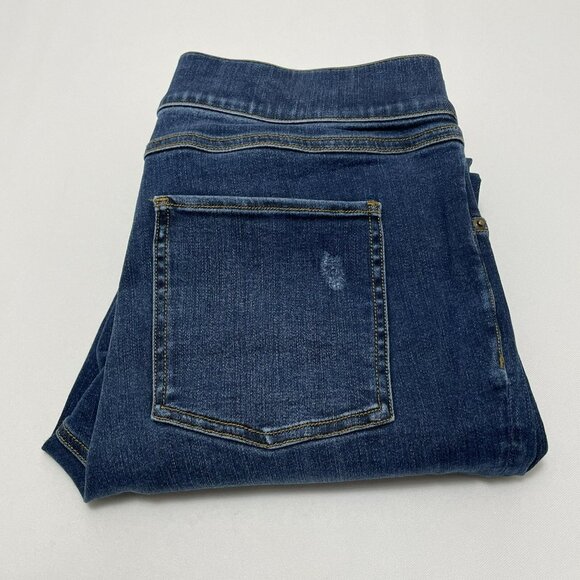 Spanx Skinny Jeans Jeggings Women Sz L Elastic Pull On Shaping Tummy Shaper Firm - Picture 1 of 12